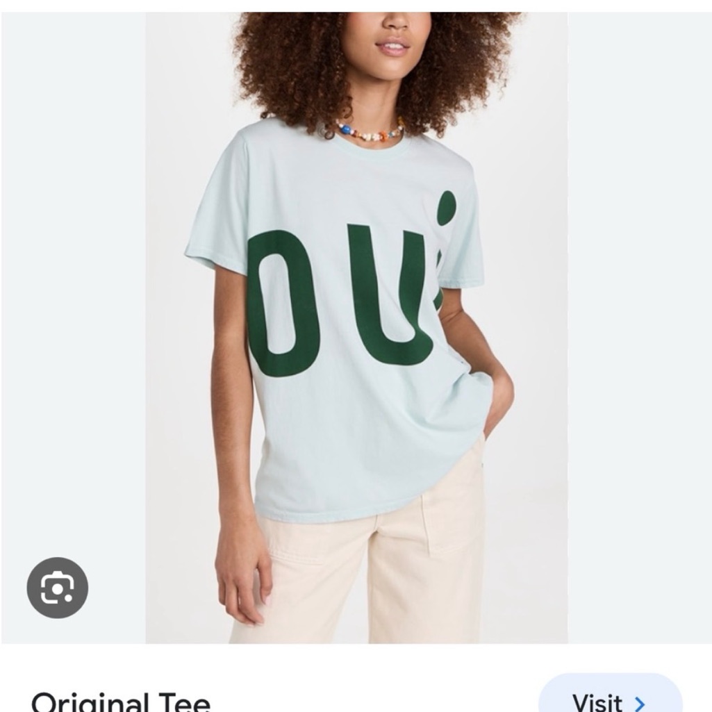 Clare V Original T Shirt ‘Oui’